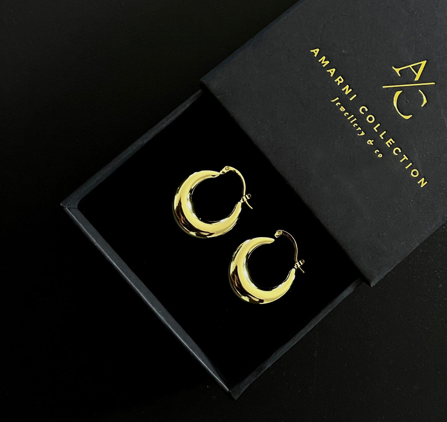 NOVA HOOPS ~ medium in Gold